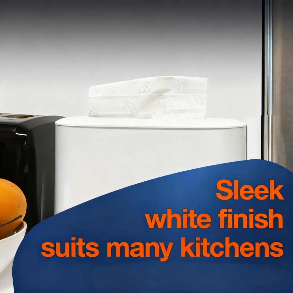 Compact Multifold Hand Towel Dispenser (Sleek White Design)