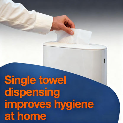 Compact Multifold Hand Towel Dispenser (Sleek White Design)