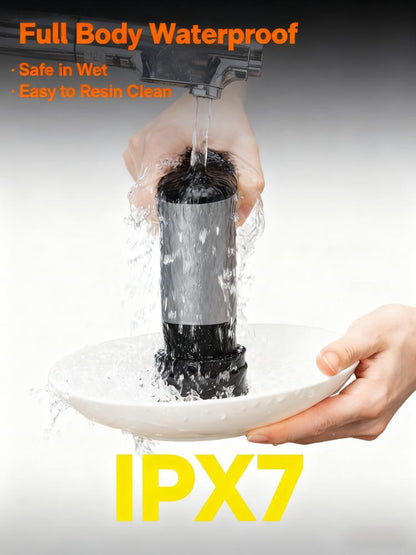 IPX7 Waterproof Kitchen Spin Scrubber (6-in-1 Brushes, 400 RPM)