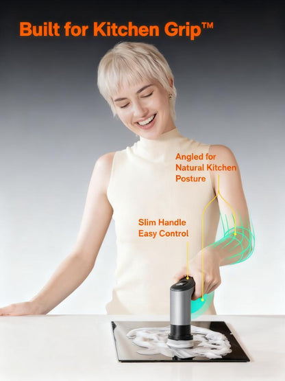 IPX7 Waterproof Kitchen Spin Scrubber (6-in-1 Brushes, 400 RPM)