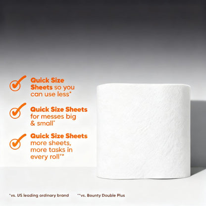 Quick Size Paper Towels (Family Pack with Extra Sheets)