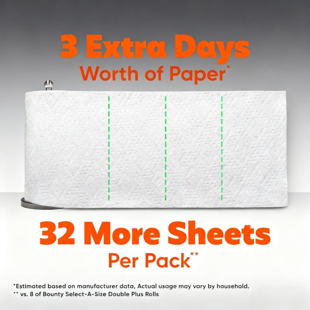 Quick Size Paper Towels (Family Pack with Extra Sheets)