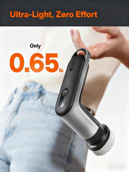 IPX7 Waterproof Kitchen Spin Scrubber (6-in-1 Brushes, 400 RPM)