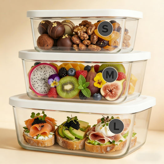 Vacuum-Seal Glass Food Storage Container Set